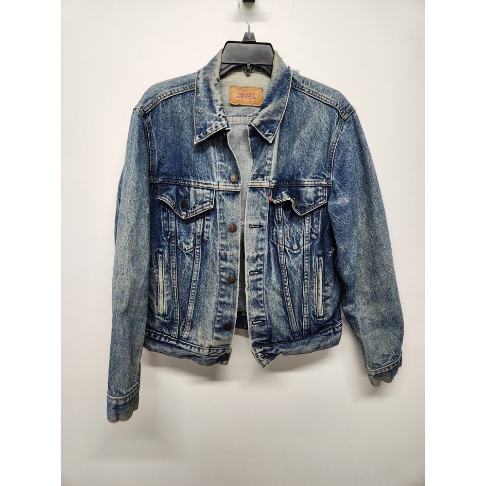 Vintage Levi's Men's Denim Trucker Jacket, Sz 38 (Vintage 40) 70506-0216 Trashed
